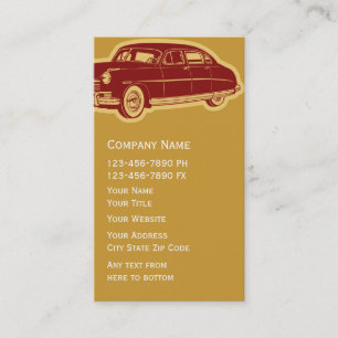 Auto Restoration Business Card
