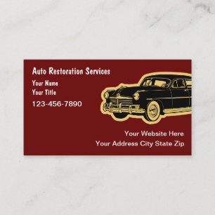 Auto Restoration Business Cards