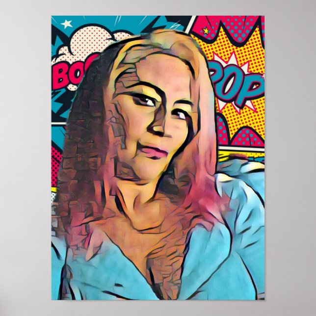 Auto Retrato Pop Art Poster (Front)