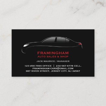 Auto Sale Bold Business Card by all_items at Zazzle