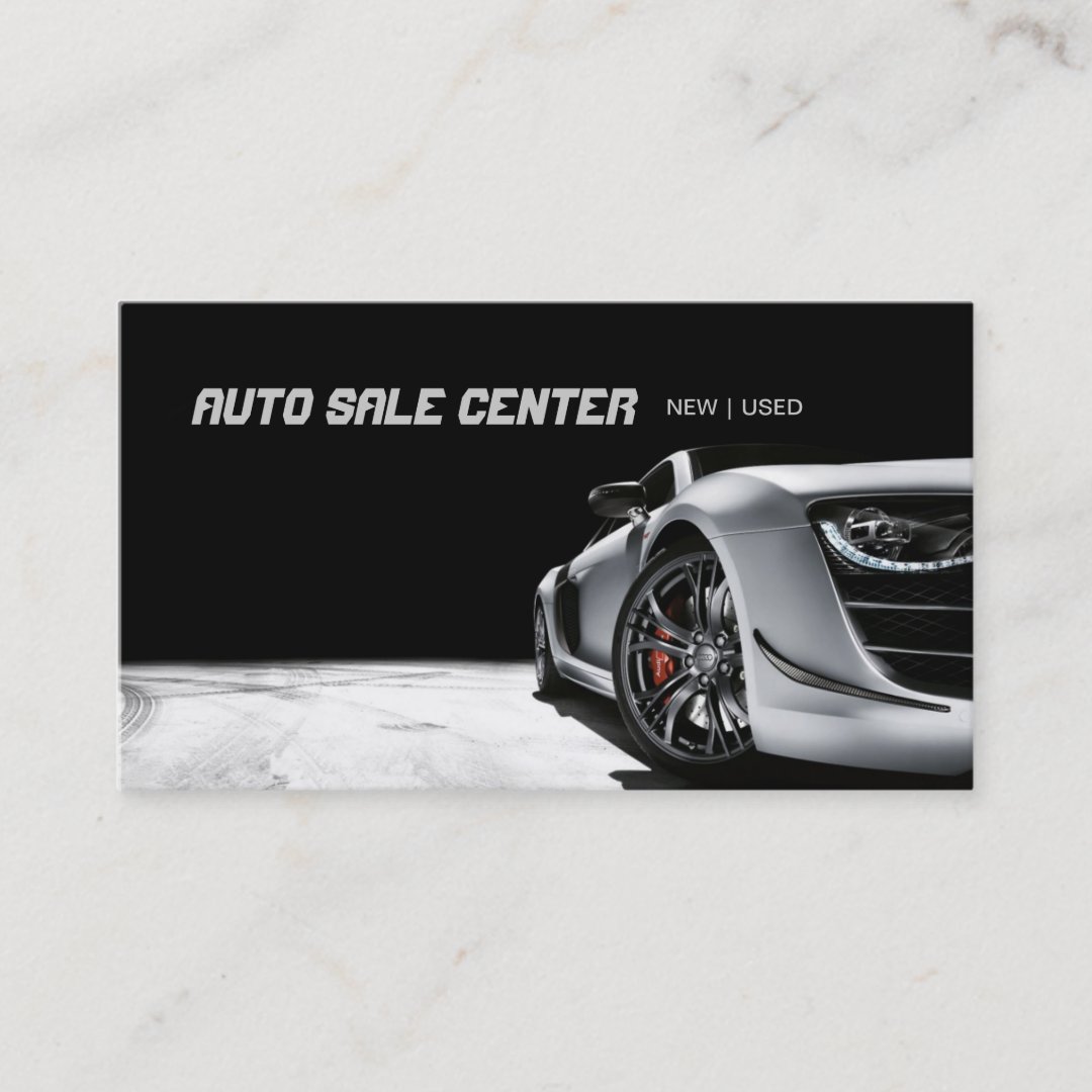 Auto Sale Car Dealership Business Card Zazzle