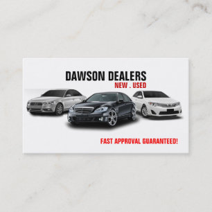 Auto Sale Dealership Cars Business Card