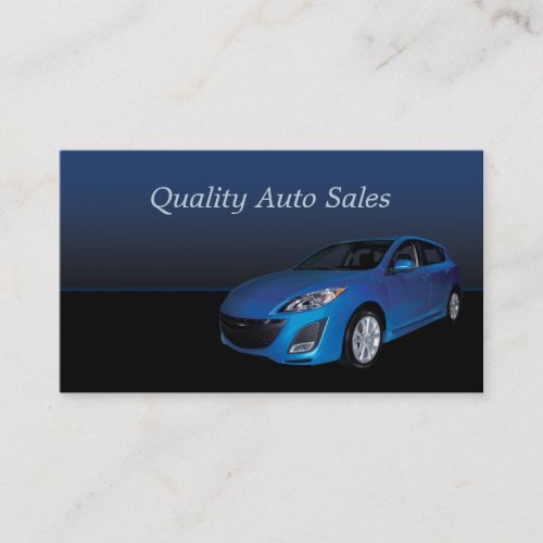 Auto Sales and Service Business Card