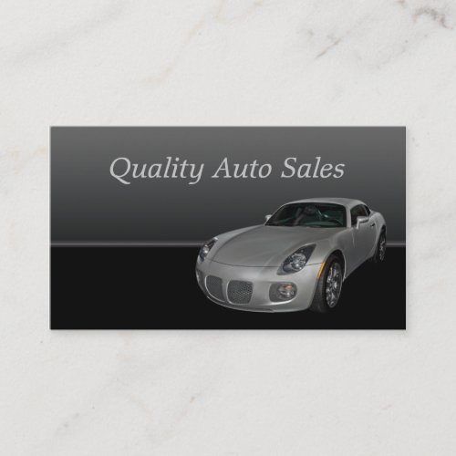 Auto Sales and Service Business Card Template