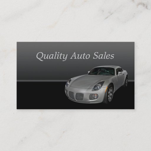 Customizable Auto Sales and Service Business Card Template