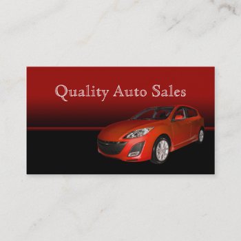 Auto Sales And Service Business Card by Lasting__Impressions at Zazzle