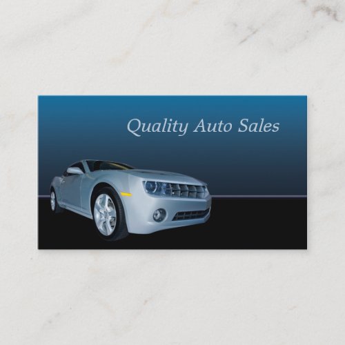 Auto Sales and Service Business Card