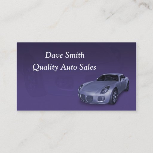 Customizable Auto Sales and Service Business Card Template