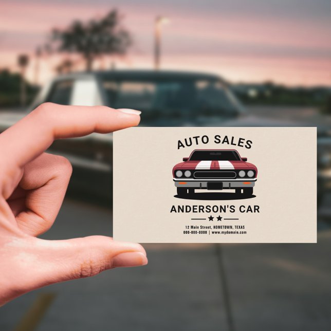Auto Sales Business Card (Auto Sales Business Card)
