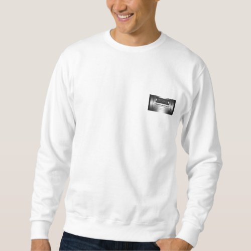 Auto Sales - faux metal, silver auto Showroom Sweatshirt