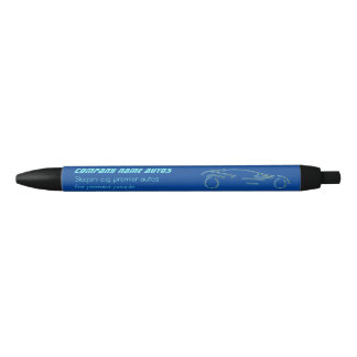 Auto Sales Showroom - Electric Blue Sportscar Pen