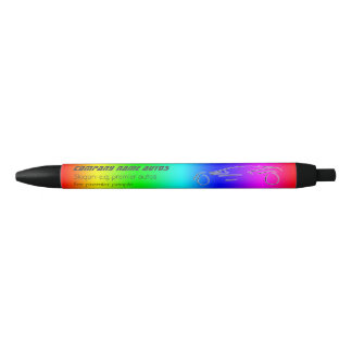 Auto Sales - Silver Sportscar on rainbow colors Pen