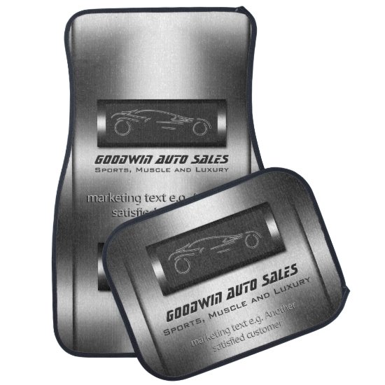 Auto Sales Specials - metal, silver auto Showroom Car Floor Mat