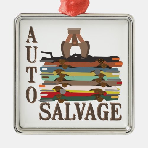 Auto Salvage Metal Ornament