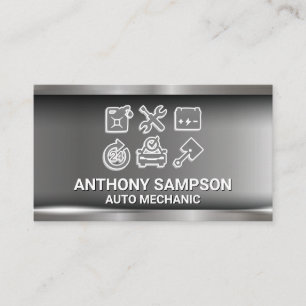 Auto Services   Mechanic and Maintenance  Business Card