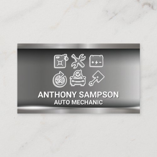Auto Services  Mechanic and Maintenance  Business Card