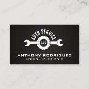 Auto Services Wrench Mechanic Business Card