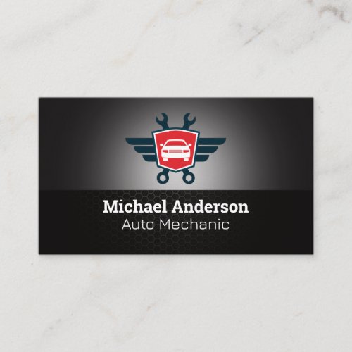 Auto Services | Wrenches | Mechanic Business Card