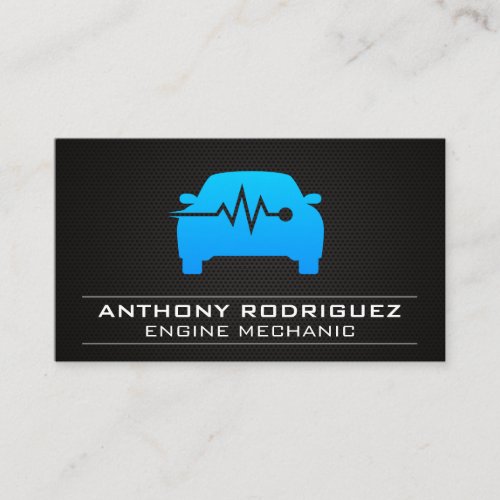 Auto Shop  Car Monitor Logo Business Card