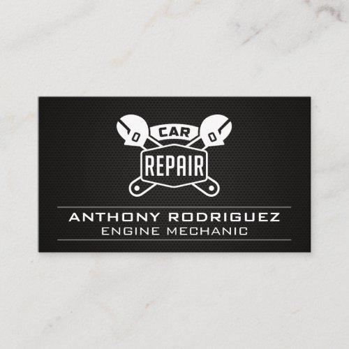 Auto Shop  Car Repair Wrenches Business Card