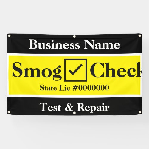 Auto Smog Check Business Banner