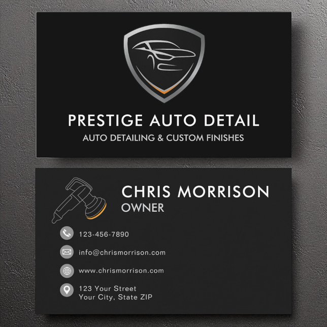 Auto Spa Car Detailing and Cleaning Business Card (Creator Uploaded)