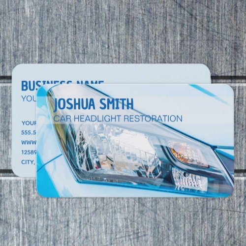Auto Spa Headlight Restoration Business Card