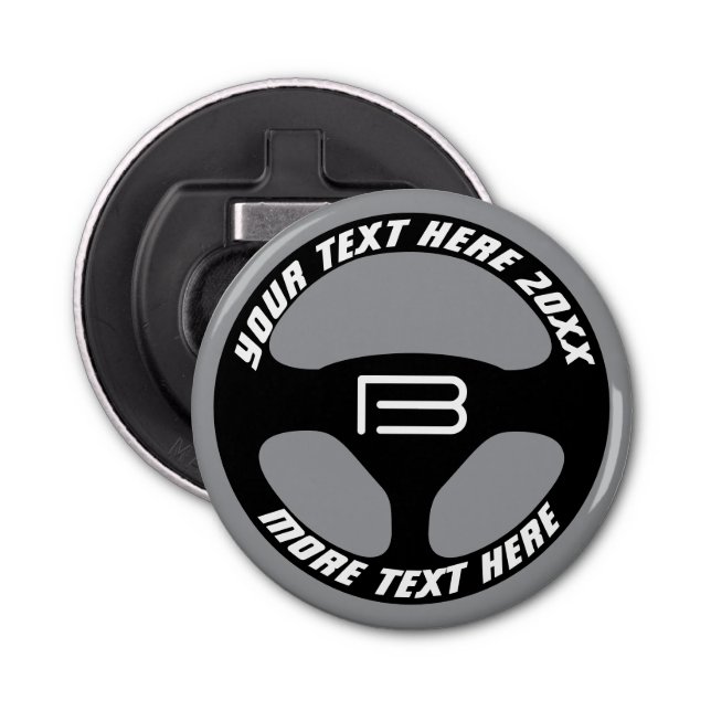 Auto steering wheel opener gift for car lover (Front)