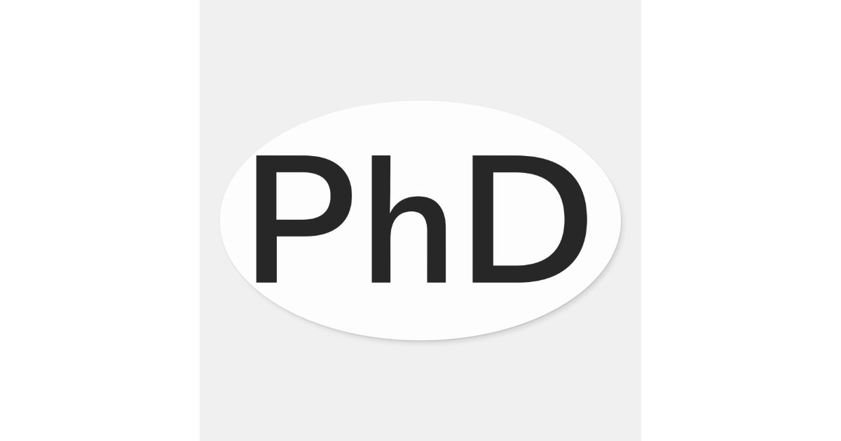 phd custom stickers