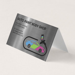 Auto Support   Car Paint Jobs Business Card