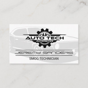 Auto Tech Mechanics Car Repair Services Business Card