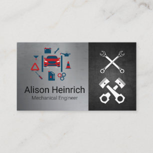 Auto Technician Car Services Business Card