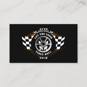 Auto Technician Mechanic Car Sales Parts Service Business Card