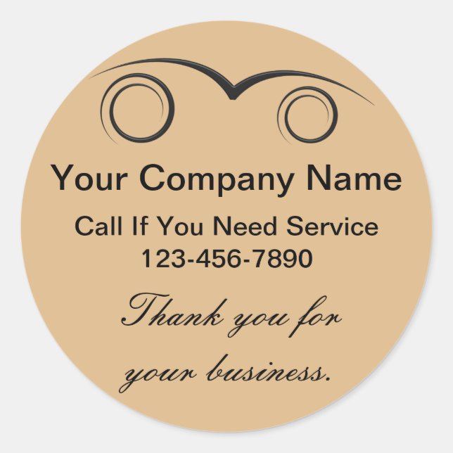 Auto Thank You Stickers (Front)