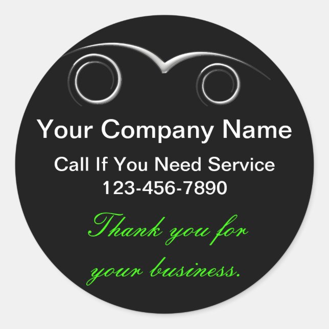 Auto Thank You Stickers (Front)