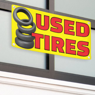 Auto Tire Shop Used Tires For Sale Banner