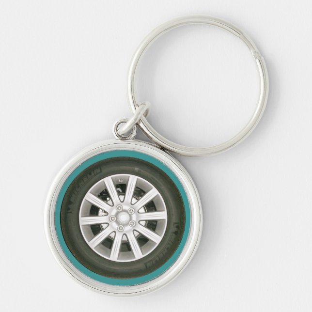 Auto Tire/Wheel Keychain (Front)