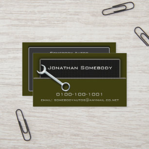Auto Trade Business Card Template 1