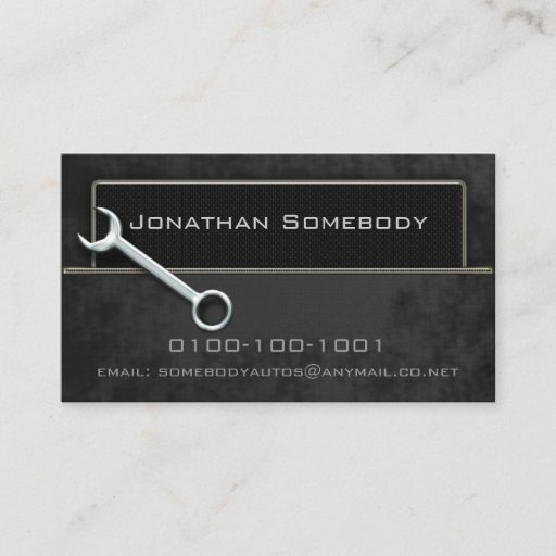 Customizable Auto Trade Business Card Template 16
