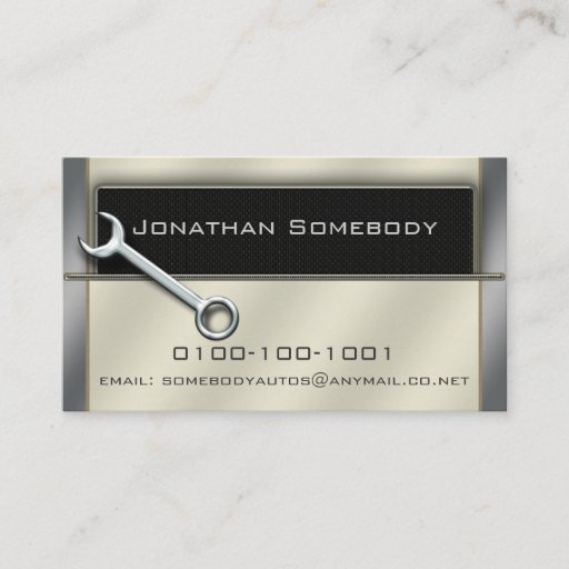 Customizable Auto Trade Business Card Template 20