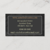 Auto Trade Business Card Template 4 (Back)
