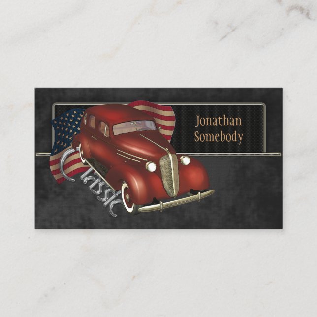 Auto Trade Business Card Template 4 (Front)