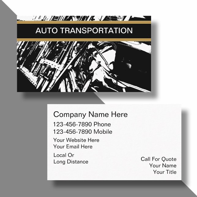Auto Transport Business Cards (Creator Uploaded)