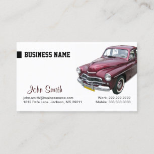 Auto Wash and Detailing Business Card