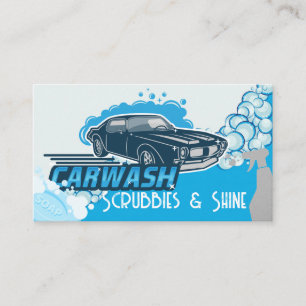 Auto Wash Soap Bubbles Cleaning Tools Business Card