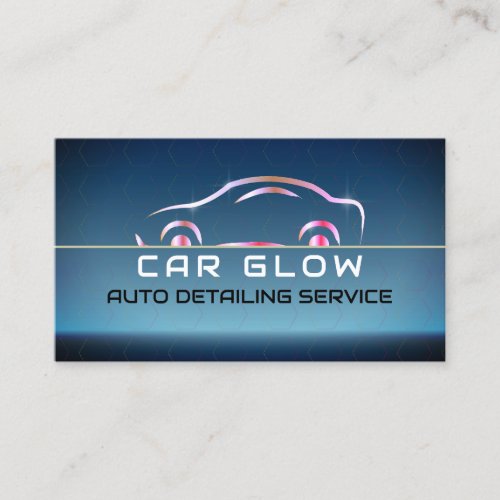 Auto Washing Cleaning Detailing Car logo   Business Card