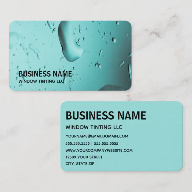 Auto Window Tinting Car Window Tint Business Card | Zazzle