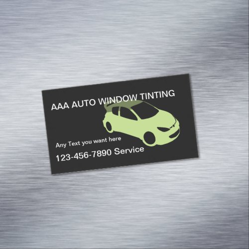 Auto Window Tinting Magnetic Business Card