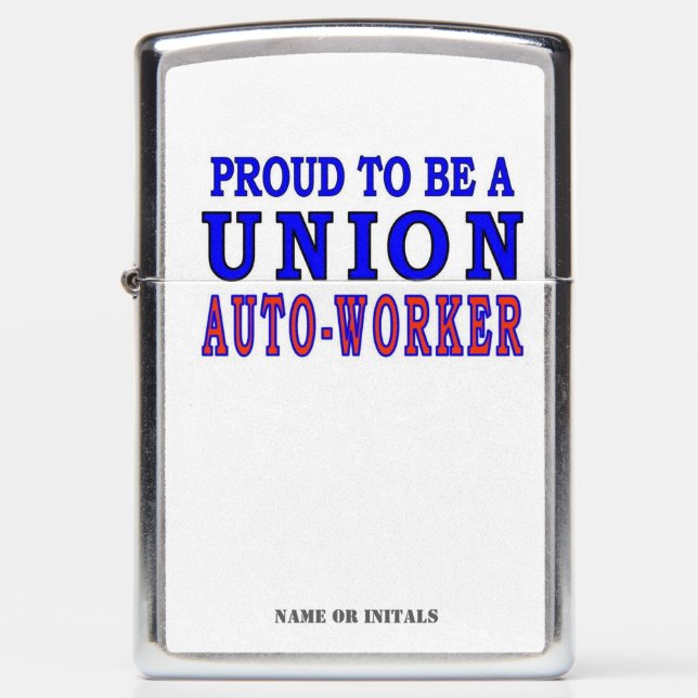 AUTO WORKER ZIPPO LIGHTER (Front)