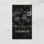 Auto Workshop Mechanic Car Repair Gold Icons Busin Business Card at Zazzle